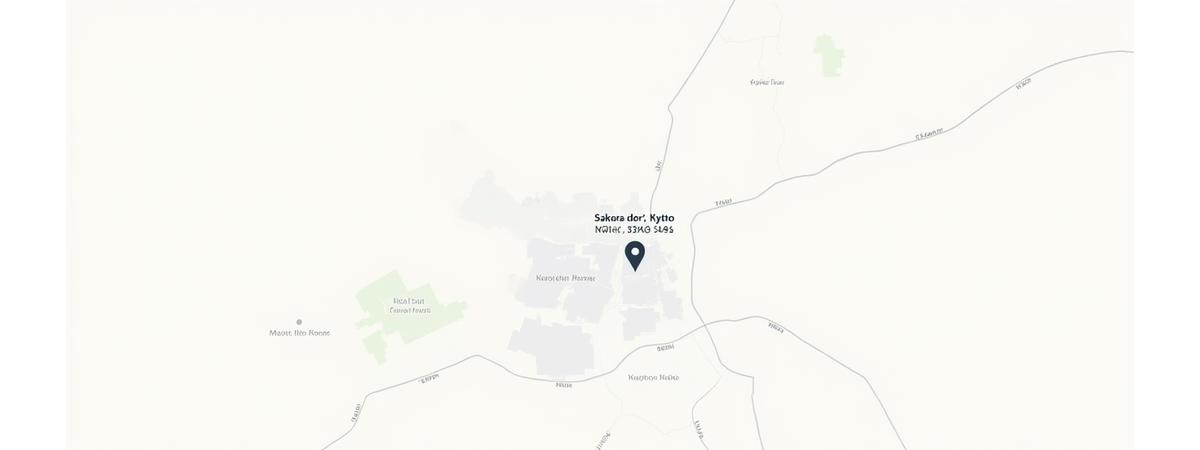 Googleマップの代わりに京都のオフィス位置を示す地図のプレースホルダー画像